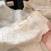 Women Pure Cotton Lace Mid Waist Antibacterial Solid Brief Underwear For Ladies