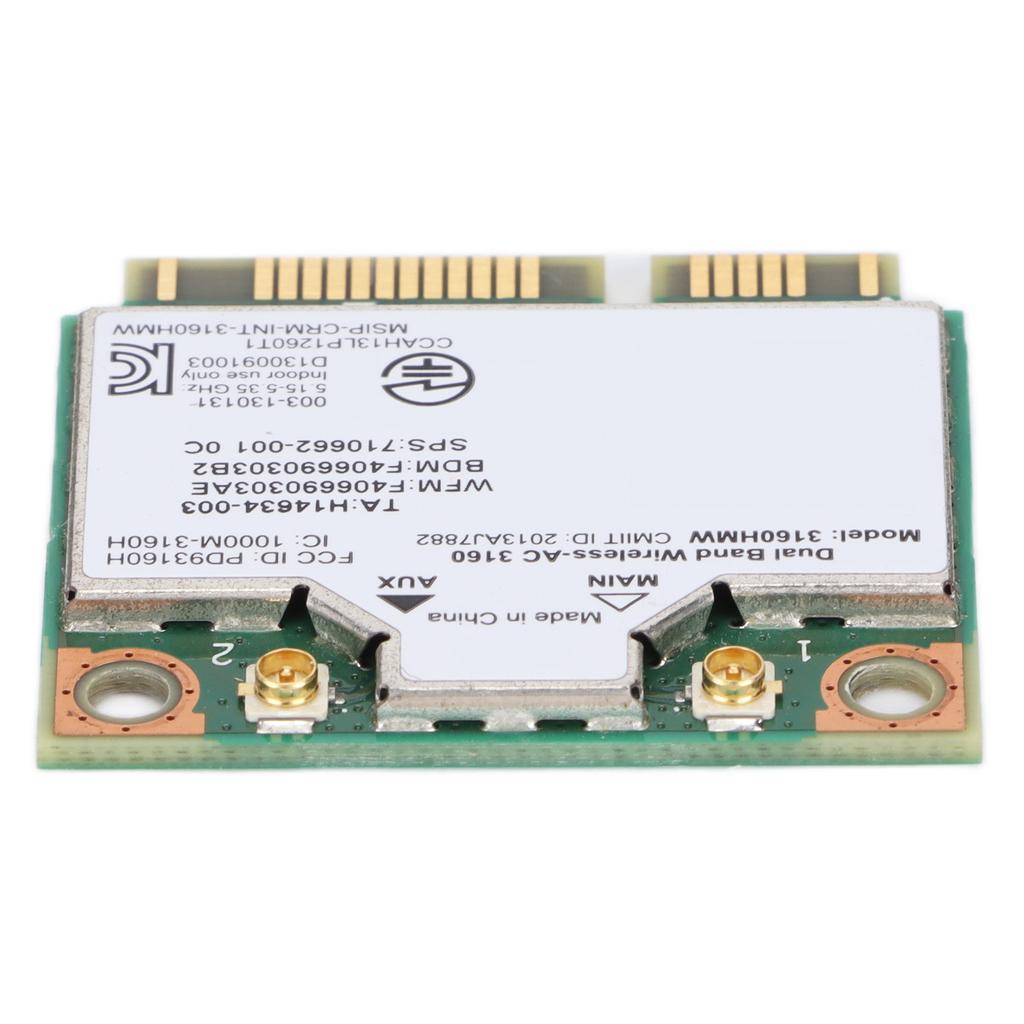 Wireless Card Dual Band 2.4GHz 5GHz Network Computer Accessories for Windows7 for Windws8 for Windows10