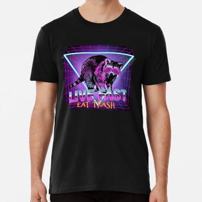 Raccoon Raccoons Live Fast Eat Trash Panda FT-Shirt S-5XL Best T-Shirt