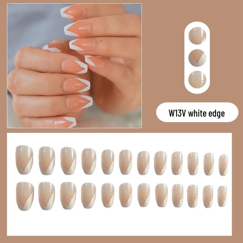 

Съемные носимые французские балетные типсы для ногтей - Накладные ногти на клеевой основе