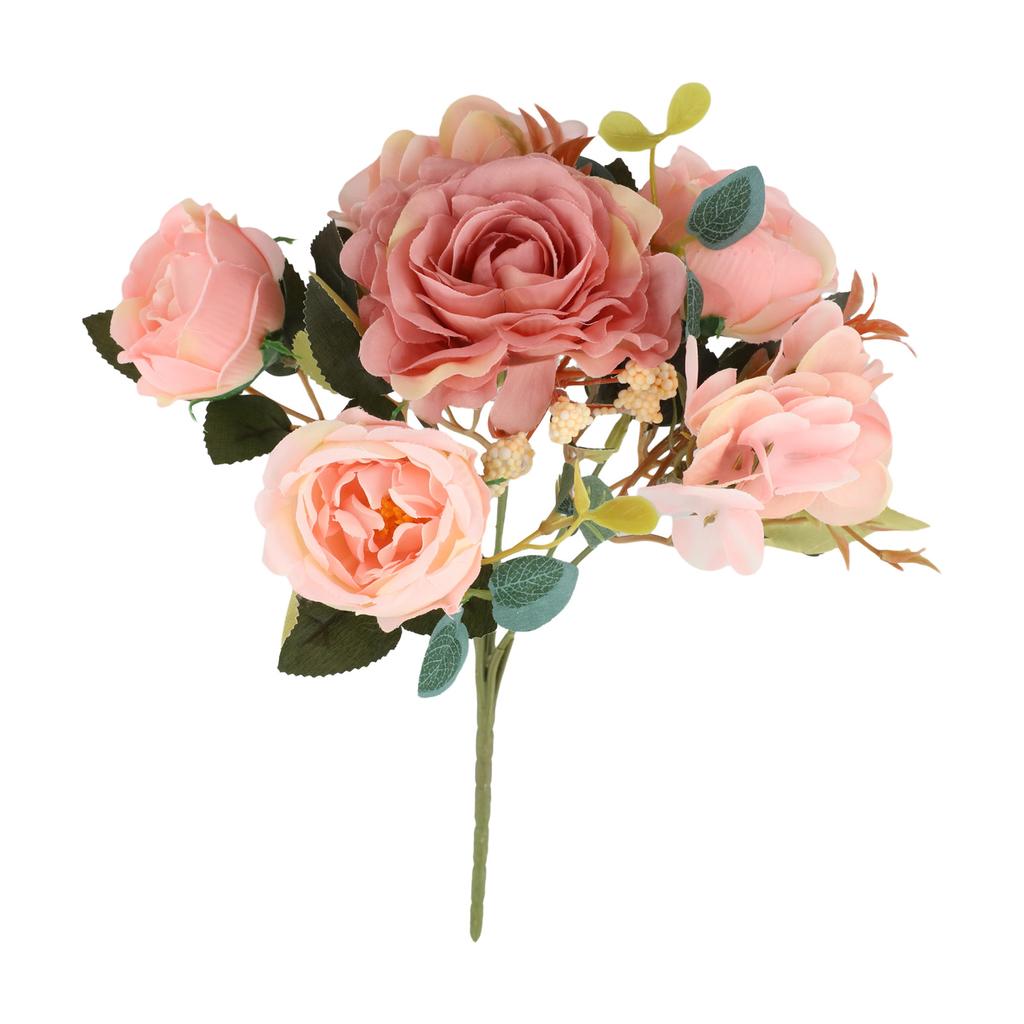 Artificial Flowers Autumn Artificial Peony Bouquet Elegant Silk Flowers For Weddings For Home Garden Decor For DIY Projects