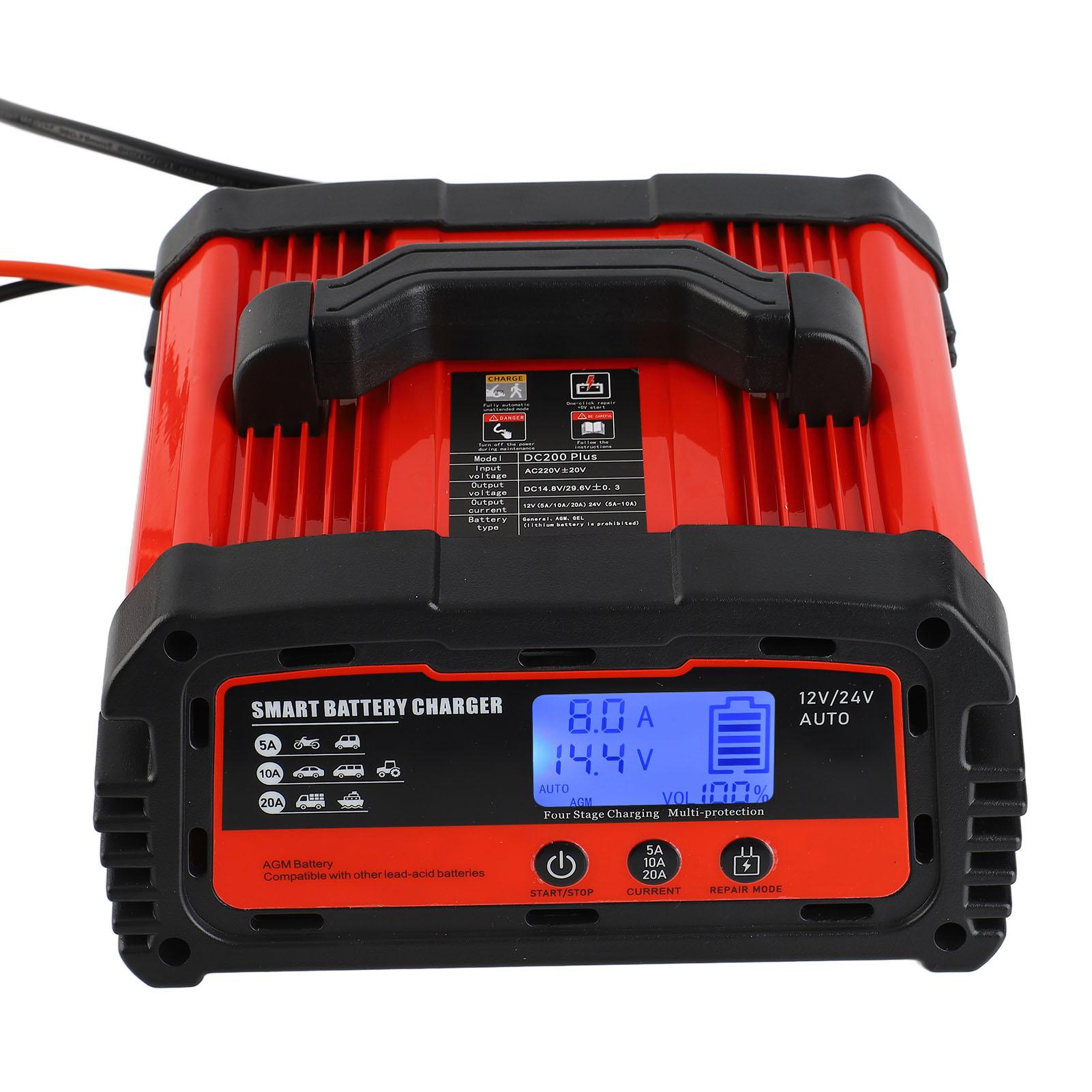 

Car Battery Charger Portable Fast Charging for Various Batteries 50Hz 60Hz 20A