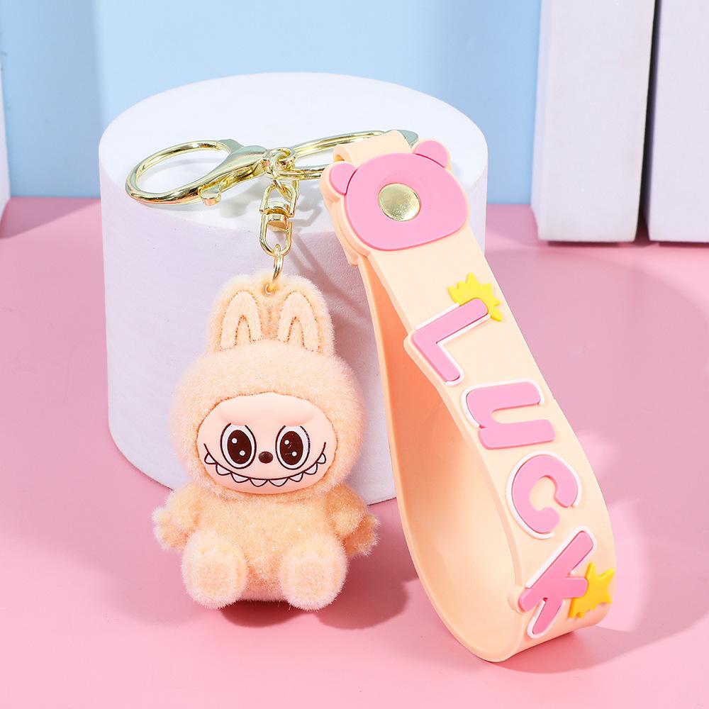 Cute Plush Labubu Keychain DIY Accessories Toy Gift 1pcs