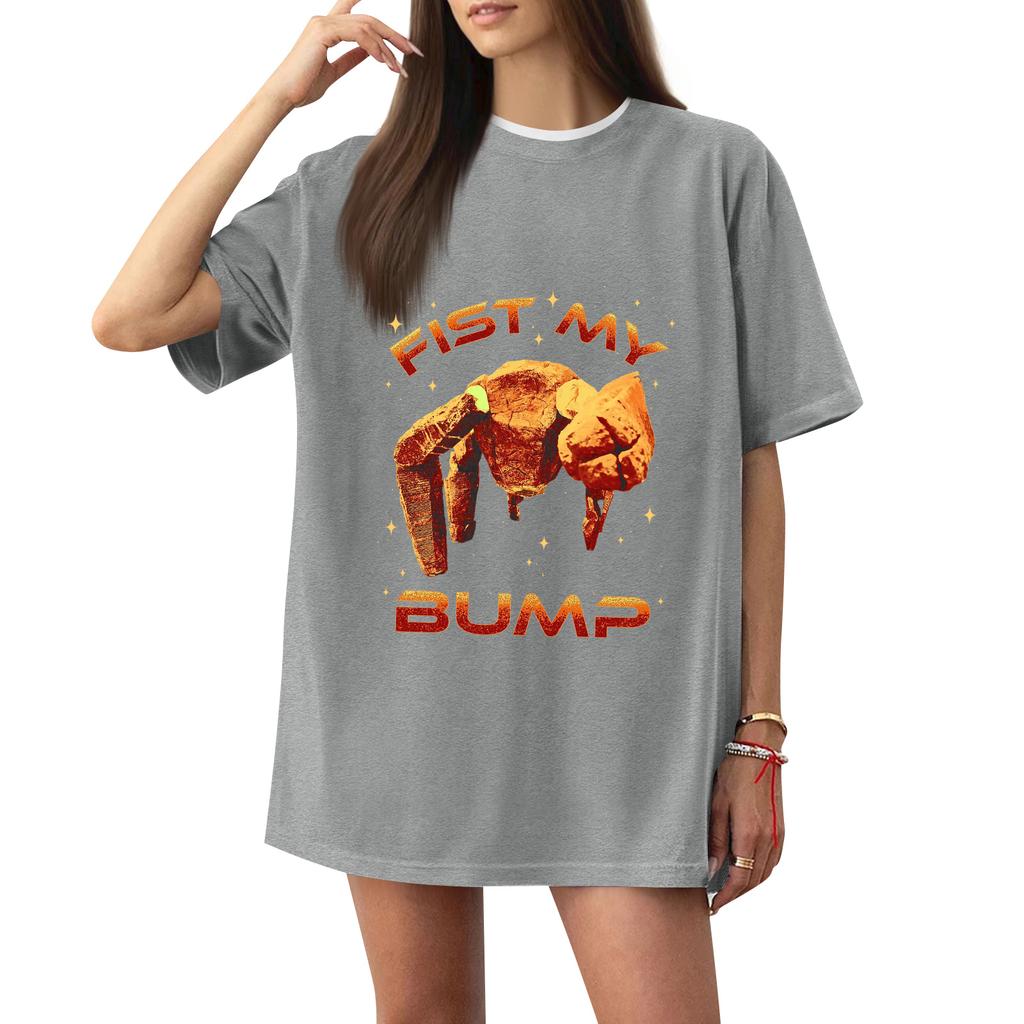 Women's Casual Printed T-Shirt Round Neck Pullover Short Sleeve Top