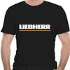 Чорна футболка Liebherr Будівельний кран Унісекс