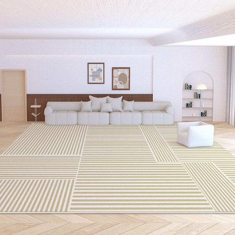 2024 Cream Loop Velvet Living Room & Bedroom Carpet - Waterproof, Stain-Resistant, Durable