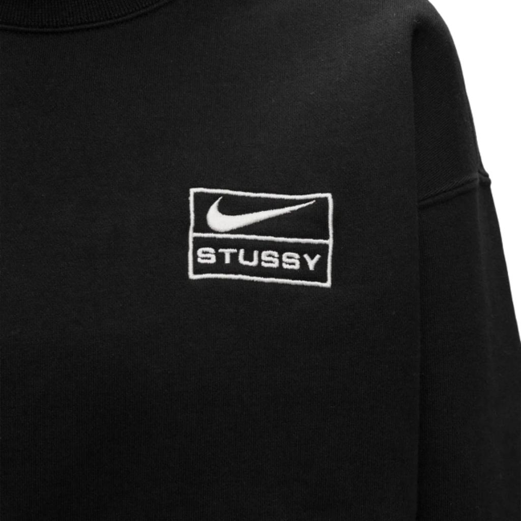 Sweat Nike x Stussy Wash Crew Fleece Black