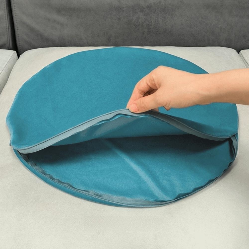 Runder Nickerchen-Kissenbezug 40*40cm Dekorative Kissenhülle Wurfkissenbezug für Wohnzimmer & Schlafzimmer