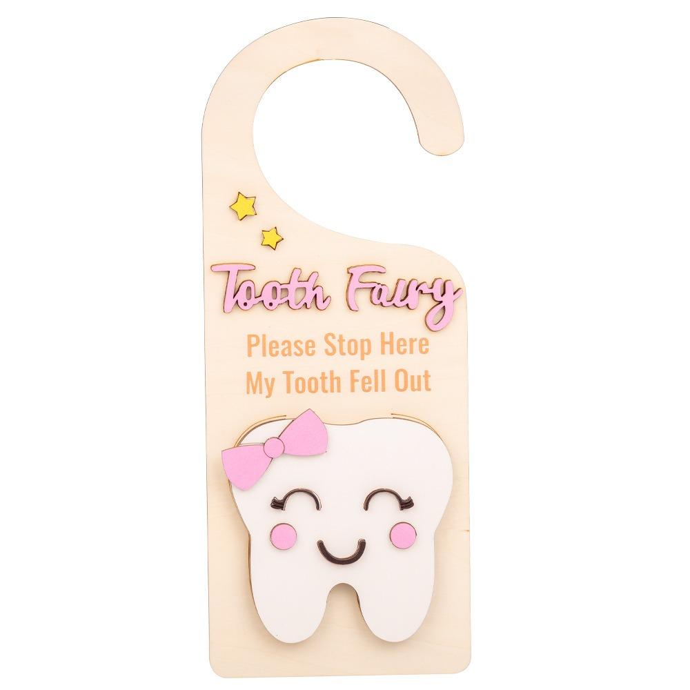 

With Bag Tooth Door Hanging Pendant Hanging Tooth Hanging Holder Kids Gift
