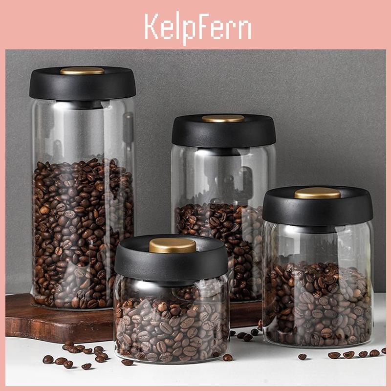 Vacuum Coffee Cans Cans Sealed High Borosilicate Glass Storage Cans Coffee Powder Coffee Beans