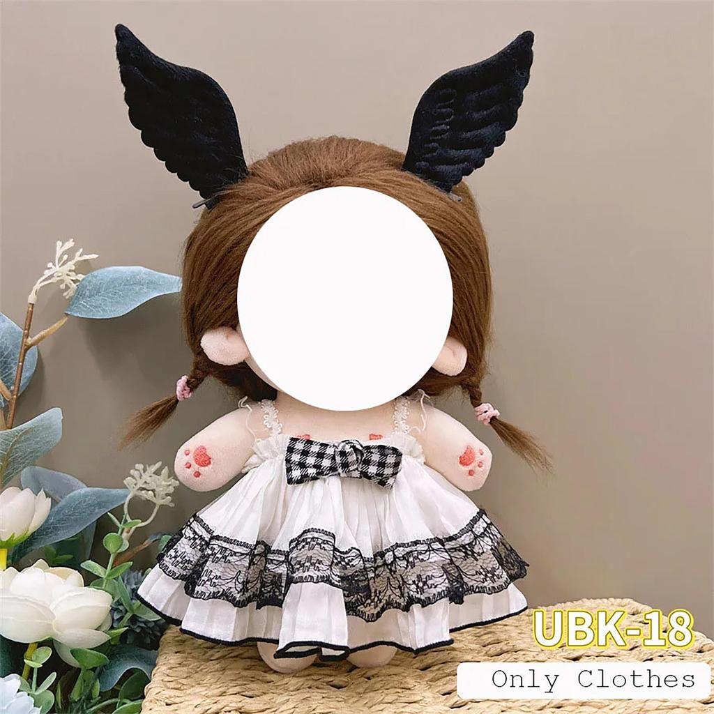 Cute Sweet 20cm Plush Cotton Doll Dress Doll Costume Change Clothes Kids Toys Soft Dolls Clothes Collection Gift