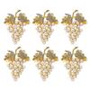 Pearl Water Diamond Napkin Ring Napkin Ring Set Of 6
