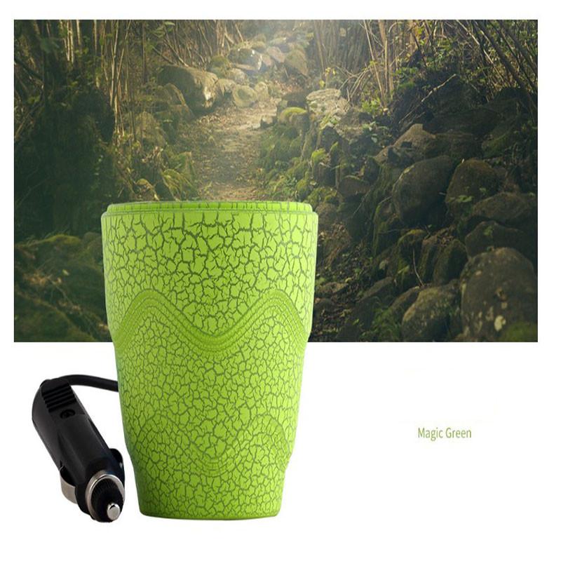 

Premium Quality Car Charger With Dual Usb Ports And Elegant Crack Paint Design зелений