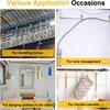 10PCS Strong Neodymium Magnet Hooks, Heavy Duty Set, for Hanging Organizer, Magnetic Hanger, Durable Storage Solution
