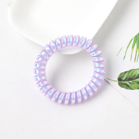 2Pcs Women Plastic Hair Rope Telephone Wire Hair Band High Elastic Hair Tie Headband Hair Styling Tools