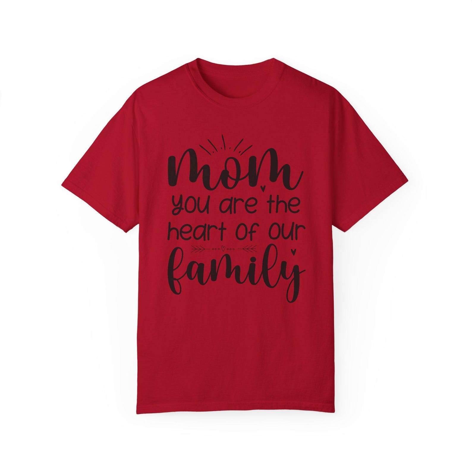 Mom Heart of Family T-shirt, Unisex Family Love Tee S