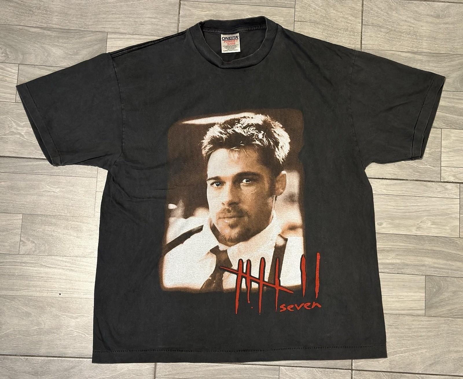 SE7EN vintage 1995 MOVIE t shirt BRAD PITT movie SEVEN Unisex T-Shirt S