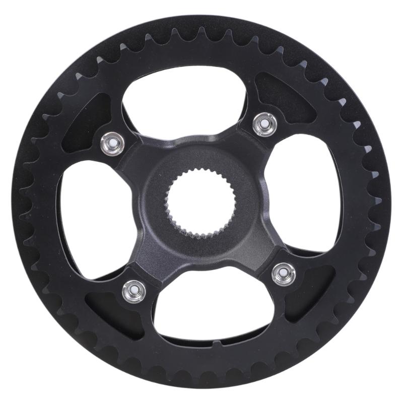 Middle Motor Chain Wheel Chainring 42T Sprocket Aluminum Alloy Chainring Electric Bicycles Chainwheel with Cover Enduring 1