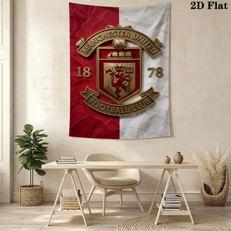 Manchester Football Club Crest Bedding 1 Duvet Cover 2 Pillowcase Without Core Christmas Birthday Gift Soft And Comfortable Bedding Set