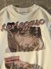 Unisex Japanese Retro Anime Cartoon Loose Fit T-Shirt - Plus Size Available