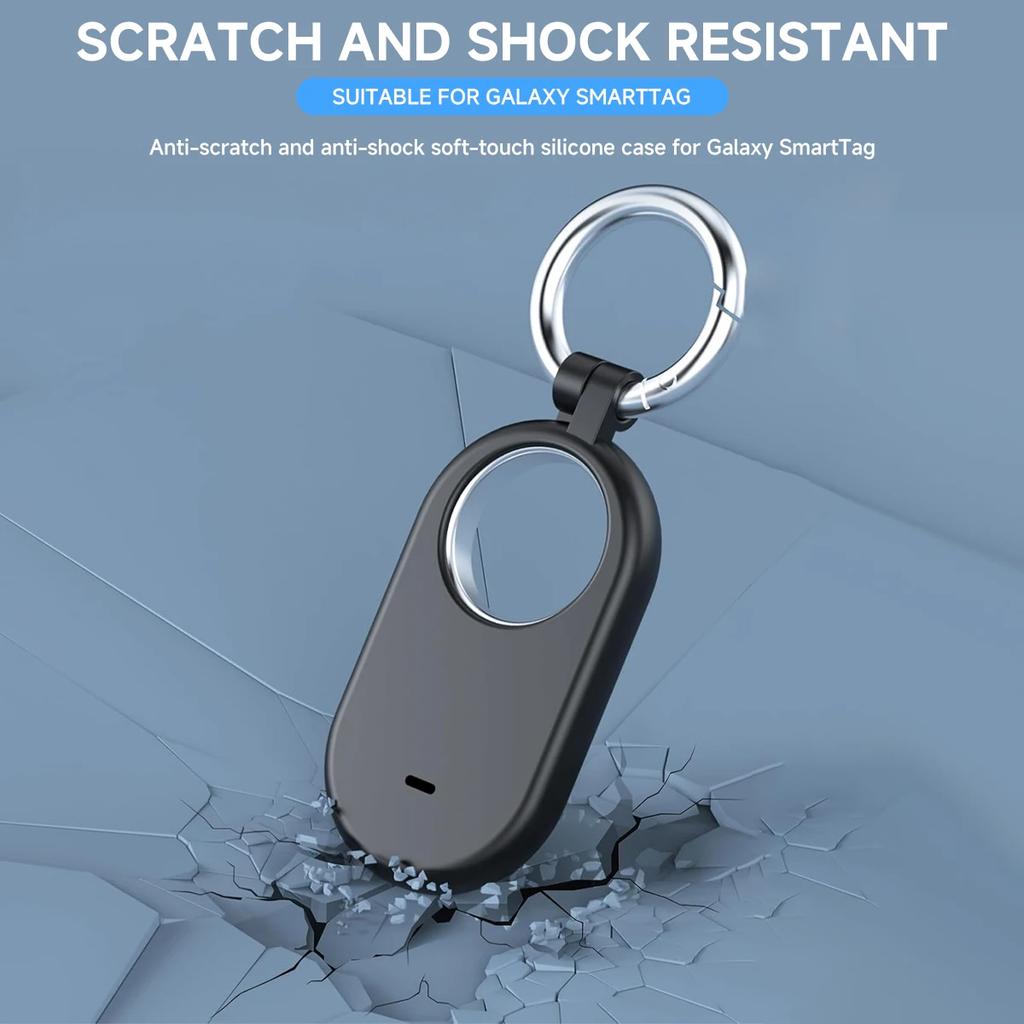 For SmartTag 2 Case Portable Protector Cover for Samsung Galaxy SmartTag 2 Locator Tracker Silicone Protective Shell Skin Cover