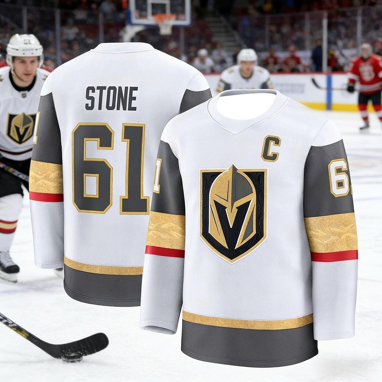 2026 Bestseller Herren Las Vegas Golden Knights Eishockey Trainingsshirt - Atmungsaktiv, Schnelltrocknend Langarmshirt Kinder 2XL white