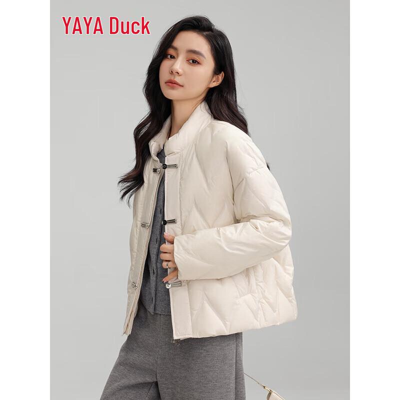 YAYA Women's New Chinese Style Stand Collar Down Jacket