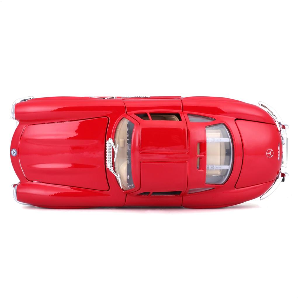 Bburago 1/24 Scale Mercedes-Benz 300 SL 1954 Red / Diecast Model Car, Finished Product, 18-22023 RD [Parallel Import]