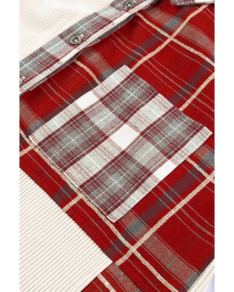 Azura Exchange Corduroy Patchwork Shacket