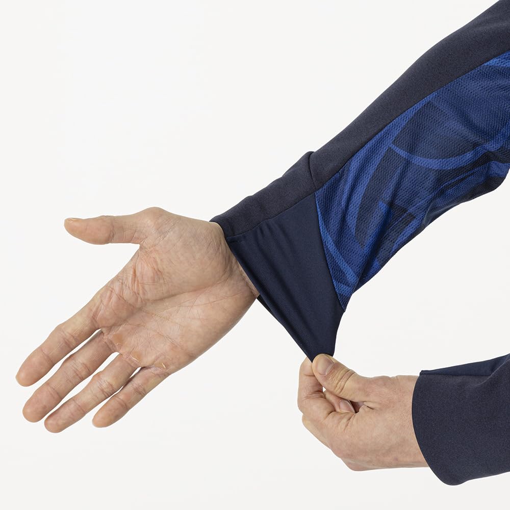 Mizuno MUGEN GRAPHIC Training Warm-Up Jacket, Jersey, Player-Specific, Navy Blue, 32MCB501