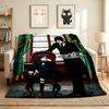 Black Butler Flannel Blanket Throw Blanket Soft Warm Sofa Bed Camping Car Home Decor Unique Christmas Gift C93012