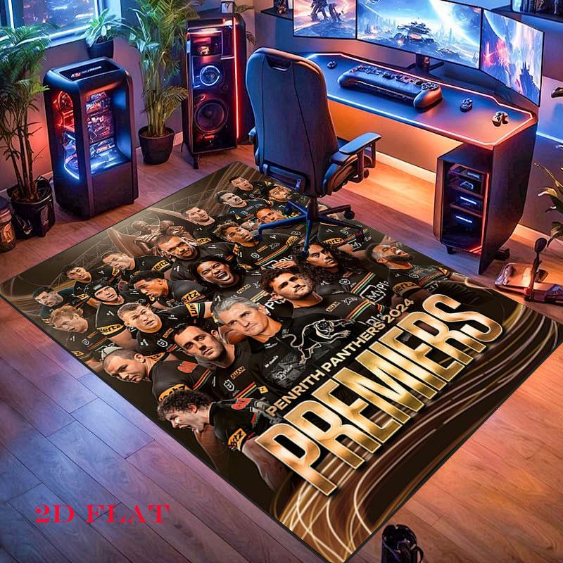 Penrith Panthers Pride Carpet Rug for Living Room Bedroom Home Sofa Decoration,Kids play Nonslip Floor Mat