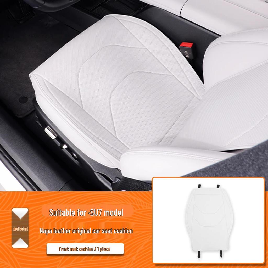 Four Seasons Universal Napa Leather Seat Cover for Xiaomi SU7 - Breathable Protective Cushion Accessory