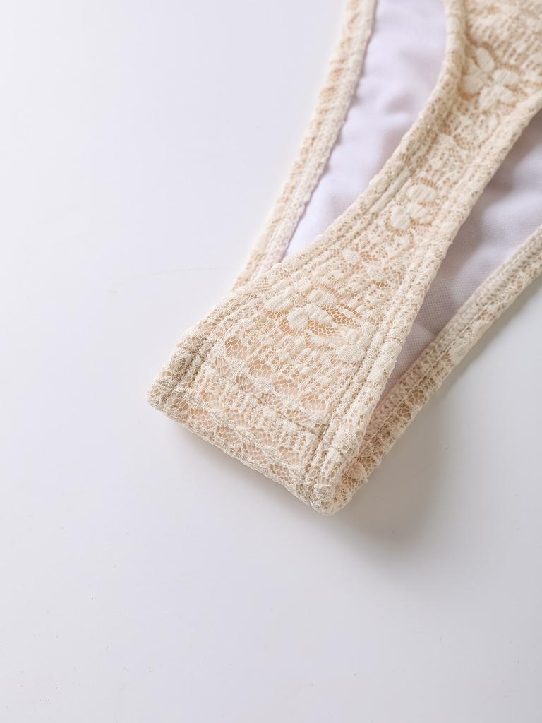 Long Sleeve Split Blouse Four-Piece Set Sexy Bikini Swimsuit for Women