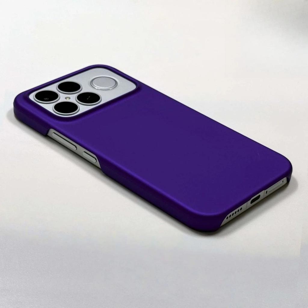 Solid Color Hard Phone Case for Xiaomi Poco F9 Ultra F8 Pro K100 Pro MAX Shockproof Anti Scratch Lightweight Simple Half Wrapped Protective Back Cover