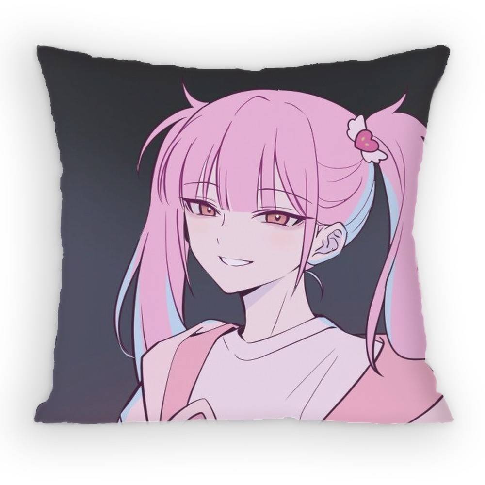 

Link Click Anime Pillow Case Sofa Living Room Bedroom Headboard Backrest Cushion Square Cushion Nap Time 30x30 cm