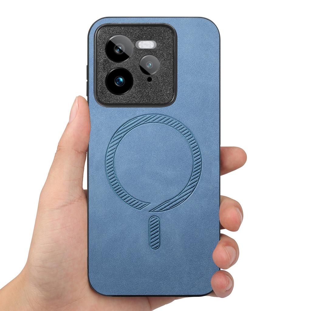 For Realme GT 7 Pro 5G Leather Back Magnetic Case Skin-touch Phone Cover