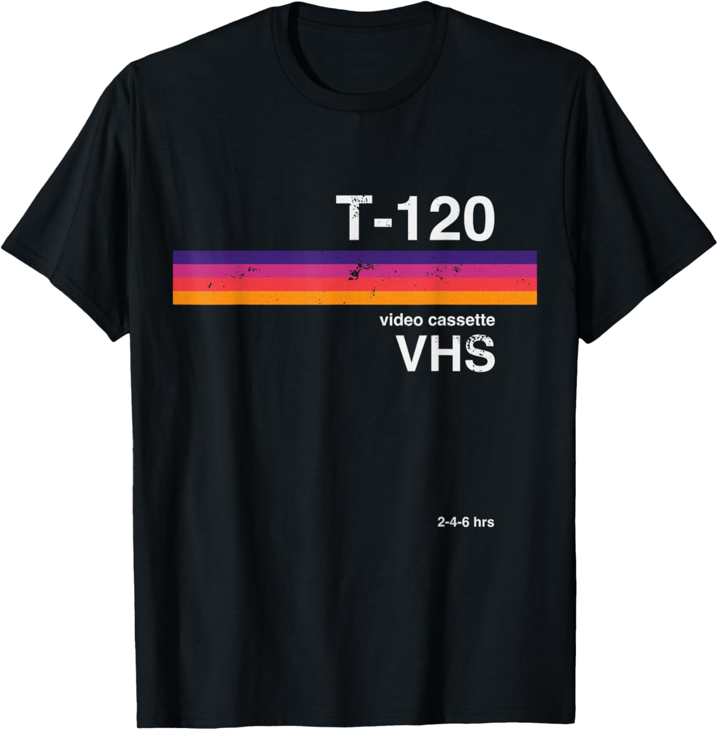 Retro VHS Tape Design 80s 90s Nostalgia Gift for Movie Fans T-Shirt S разноцветный