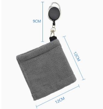 1 Pcs Square Microfiber Golf Ball Cleaning Towel Water Absorption Cleaner Golf Club For Head Wipe Cloth Clean