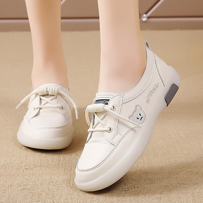 Women's Slip-On White Sneakers 2025 - Spring Soft Sole Anti-Slip Taupe Casual Shoes, Lightweight Comfort Laceless Walking Shoes for Women