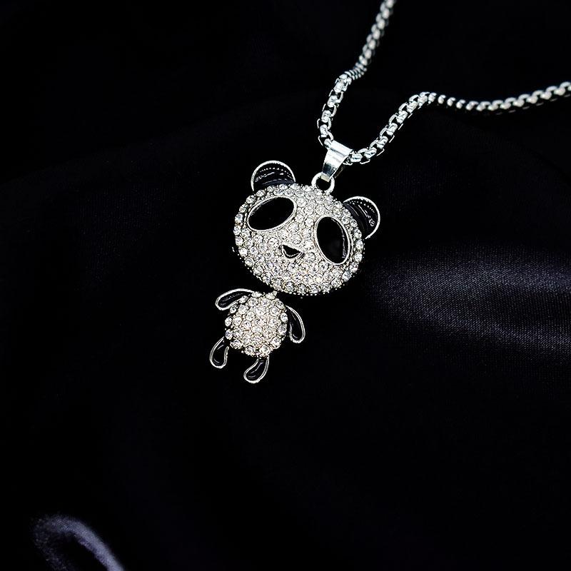 Panda Necklace, Mascot Necklace, Four-Limb Movable Titanium Steel Chain Does Not Fade And Match