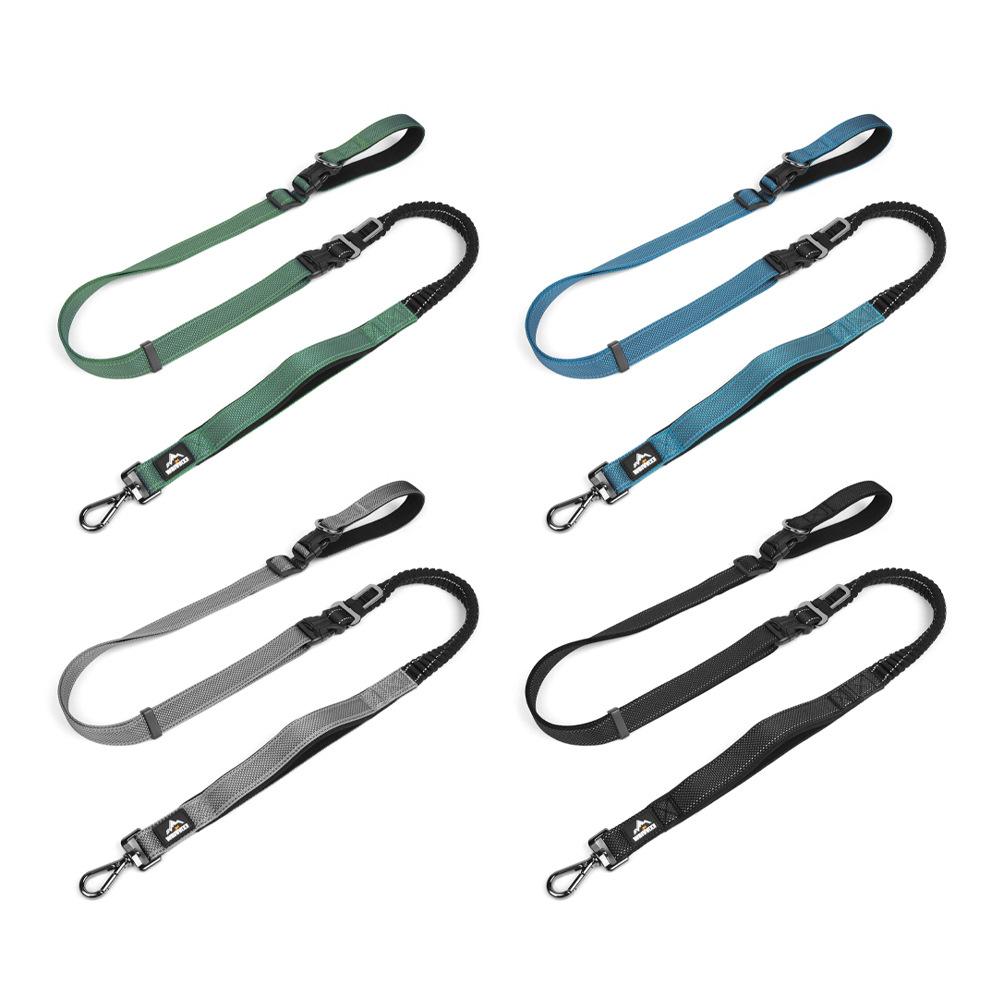 

Dog competition-level leash Medium and large dog explosion-proof leash Elastic multi-functional dog leash Walking leash for dog training 2.5*175CM серый