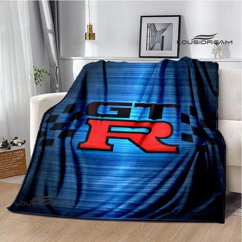 GTR Racing Retro Printed Blankets Warm Blanket Soft and Comfortable Home Travel Bed Blanket Picnic Blanket Birthday Gift