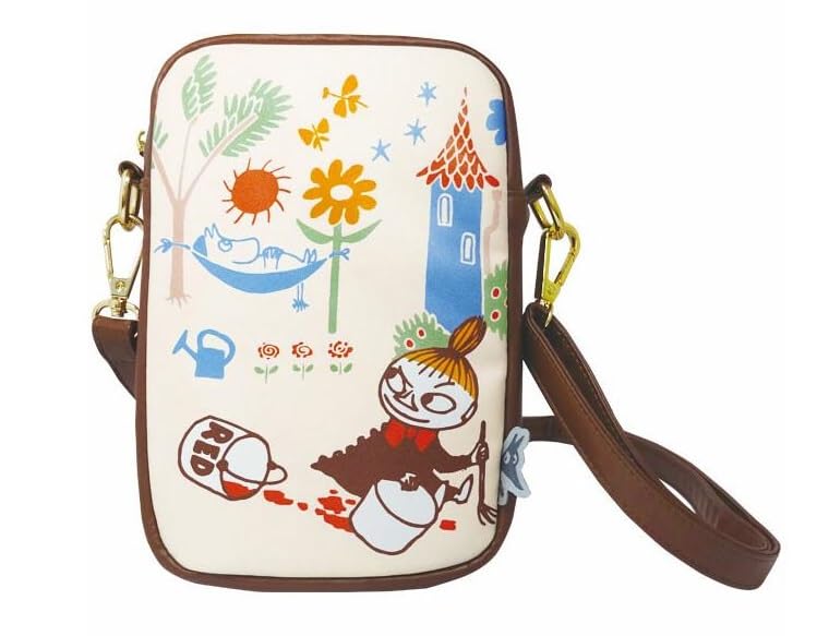 Moomin Mini Shoulder Brown 2-Way Bag, Drawing,