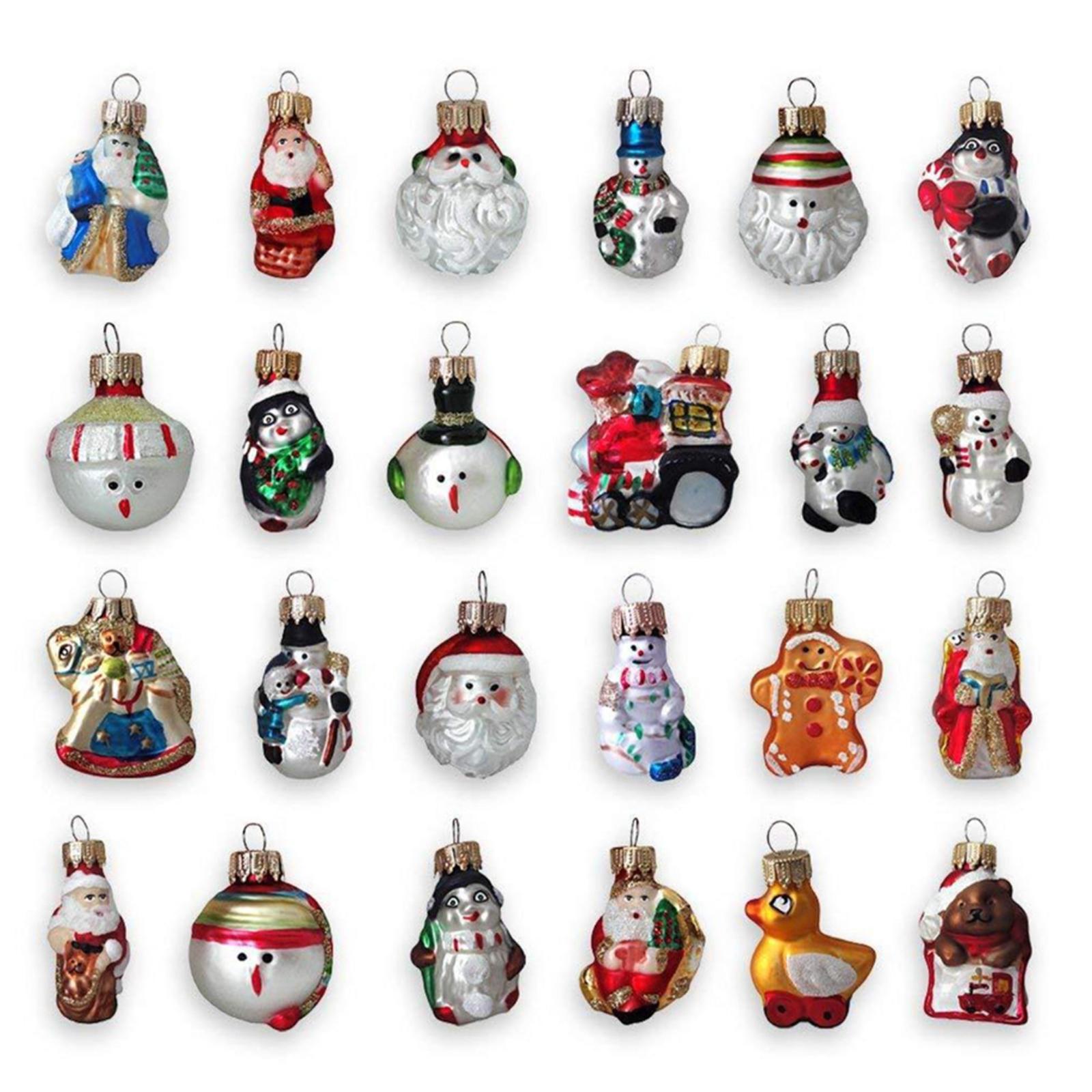 

Выдувное календарное украшение Рождественский подарок-сюрприз Подходит для мальчиков и девочек One Size белый