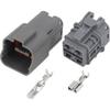 4 Pin Car Ox/y-gen Sen/;SOR wat/erp/;ro/ofW Connector with Terminal 7222–6244–40 & 7123-6244-40, DJ70453A-6.3-11/21 4P(Male Female Plug,5 Sets)