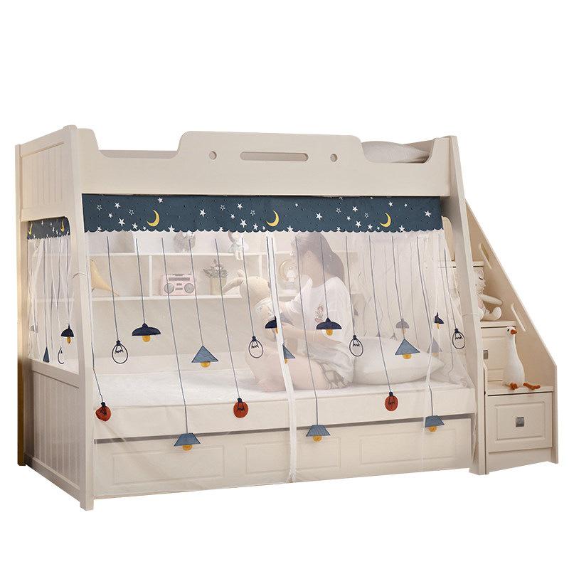 Free Shipping Children's Bunk Bed with Ladder - 1.5m Top, 1.2m Bottom, 1.35m Double Layer High & Low Design for Parent-Child.