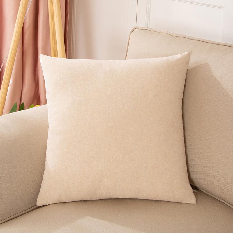 Cotton Pillow Cover Sofa Cushion Bedside Large Waist Pillow Bedside Rectangular Nordic Small Lumbar Support Pillow Pillowcase