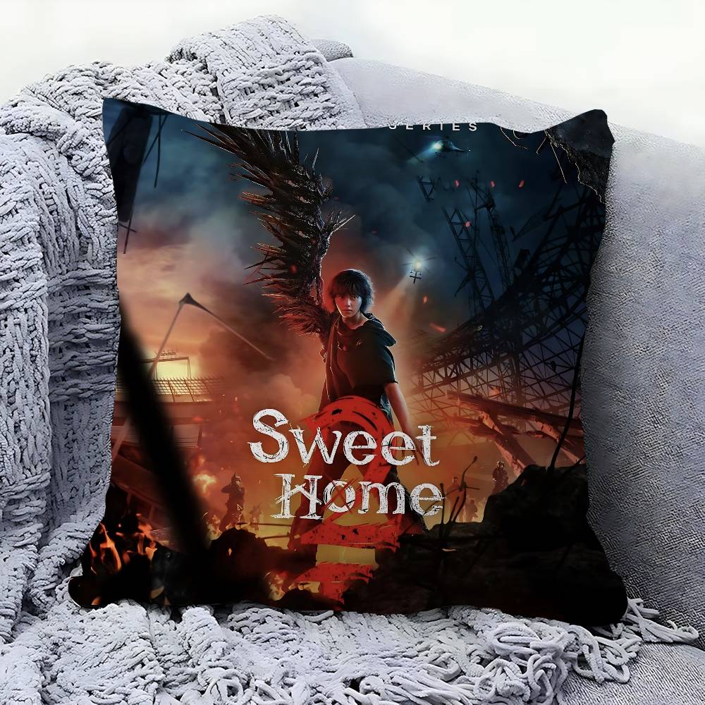 

Movie S-Sweet Home Cushion Cover Pillowcase Upholstery Sofa Throw Pillow Home Decor Pillowcas 16x16Inch