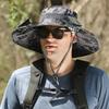 Rechargeable Solar Fan Hat with Long-Lasting Battery - Men's Outdoor Sun Hat for Mountaineering & Fishing.